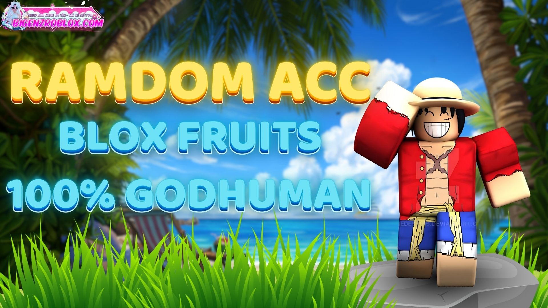 Acc Blox Fruits Có Godhuman 20k